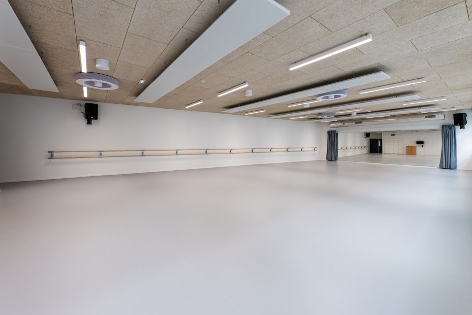 La salle de danse, aménagée en 2024, au sein de la Station Marne © Gautier DUFAU