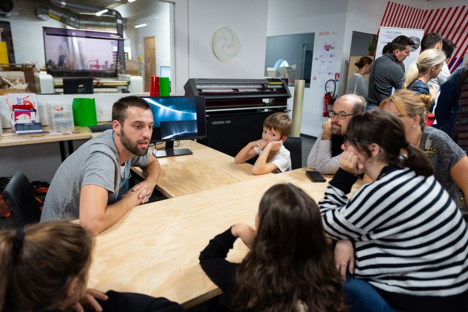 Un moment privilégié pour parler planètes et étoiles avec l'astrophysicien Jérémy Leconte - Cap Sciences 2019 © G.D.Photos - université de Bordeaux